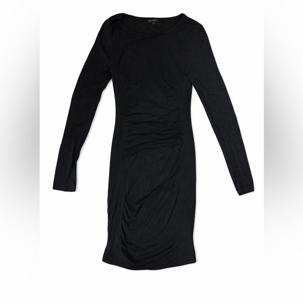 Express Classic Black Long Sleeve Dress